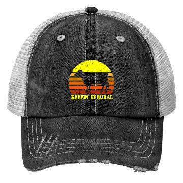 Discover Keepin' It Rural Cow Farming Trucker Hats
