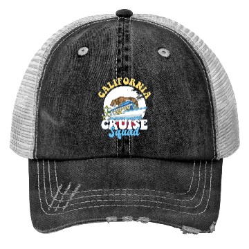 Discover California Cruise Squad Family Vacation Trip Trucker Hats