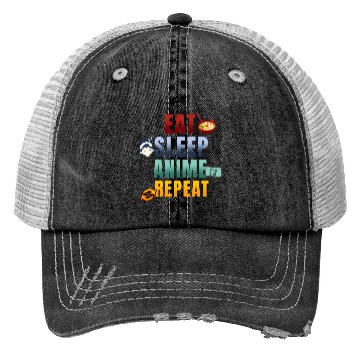 Discover Eat Sleep Anime Repeat Cute Manga Animes Trucker Hats