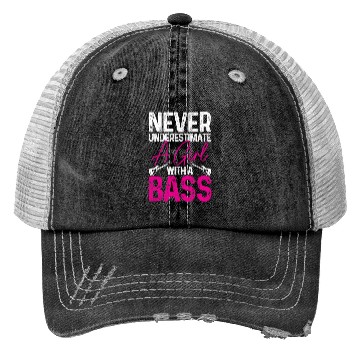 Discover Bass Guitar Player Bassist Funny Gift Trucker Hats