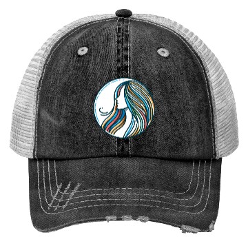 Discover Woman, Spectrum of Serenity Trucker Hats