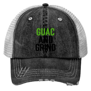 Discover Guac and Grind Avocado Gym Trucker Hats