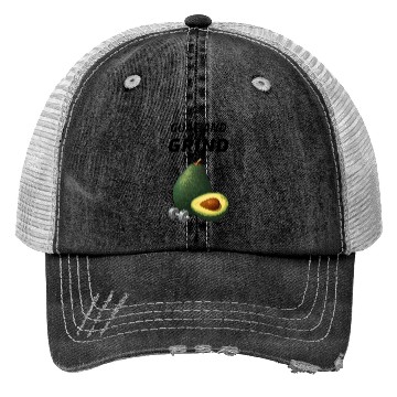 Discover Guac and Grind Avocado Gym Trucker Hats