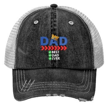 Discover Best Dad Ever Trucker Hats