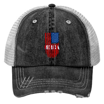 Discover American Flag Merica Trucker Hats