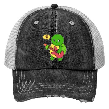 Discover Turtle Guitarist Country Singer Gift Trucker Hats