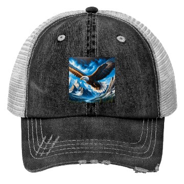 Discover Majestic Eagle: Soaring Spirit Trucker Hats