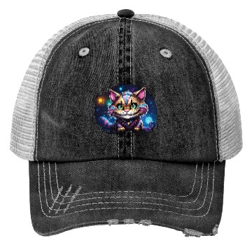 Discover Fantasy Cheshire Cat Smile, Alice in Wonderland Trucker Hats