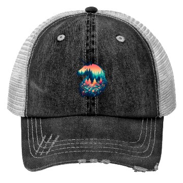 Discover Nature in Unicorn Pattern Trucker Hats