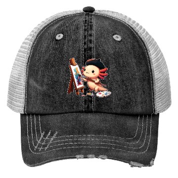 Discover Painter Art Artist Axolotl Trucker Hats