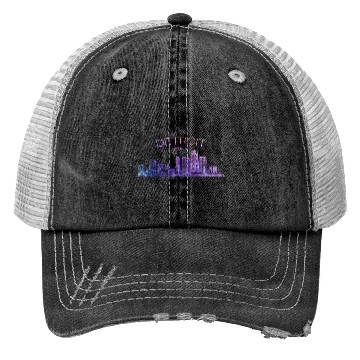 Discover Detroit Skyline Trucker Hats