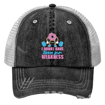 Discover Fitness Donut Donut Gym Trucker Hats