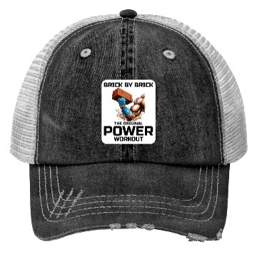 Discover Bricklayer Bricklaying Humor Power Workout Funny Trucker Hats