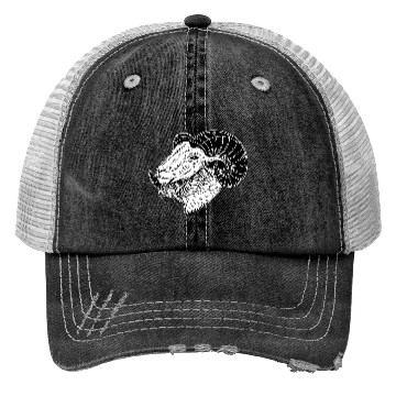 Discover Baphomet Goat Devil Horn Head Trucker Hats