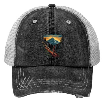 Discover Photography Photographer Nature Mountain Camera Trucker Hats