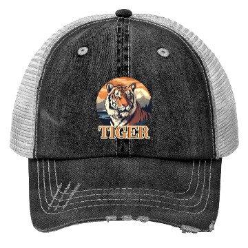 Discover Tiger Design for a Tiger lovers Trucker Hats