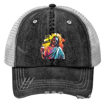Discover Jesus Christ Easter I'm Back Party Trucker Hats