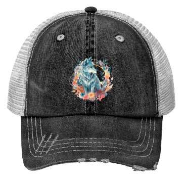 Discover Wolf Spirit Trucker Hats