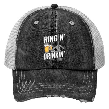 Discover Ringin And Drinkin Horseshoe Pitching Trucker Hats