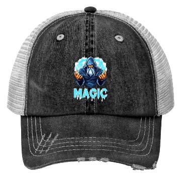 Discover Fantasy Wizard Magic Mystical Sorcerer for a Trucker Hats