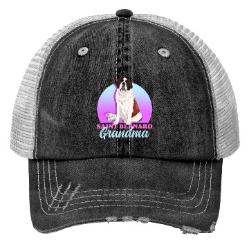 Discover St. Bernhard Dog Saint Bernard Grandma Trucker Hats