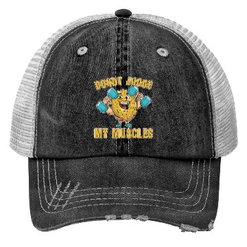 Discover Fitness Donut Funny Donut Gym Trucker Hats