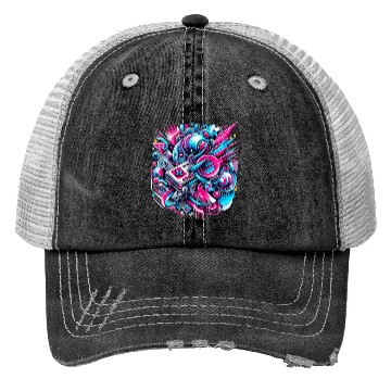 Discover Neon Gamer's Paradise Trucker Hats