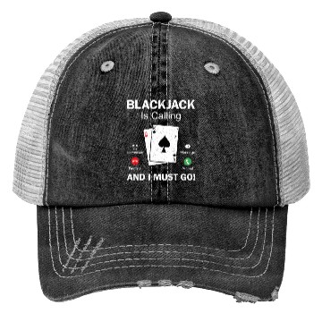 Discover Blackjack Gambling 21 Blackjack Trucker Hats