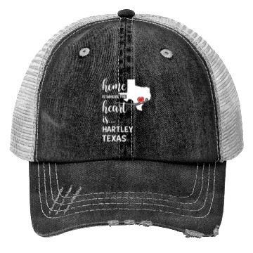Discover Hartley County Texas Is Where My Heart Is Gift Trucker Hats