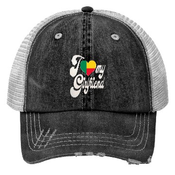 Discover BeninI Love My Benin Girlfriend Trucker Hats
