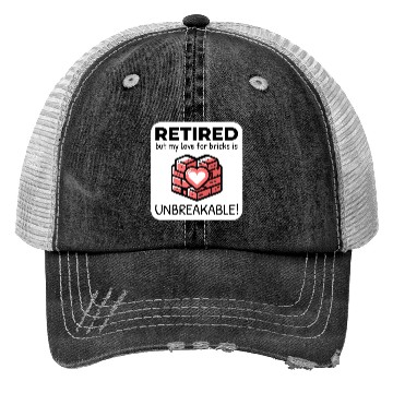 Discover Unbreakable Brick Love: Retired Bricklayer Trucker Hats