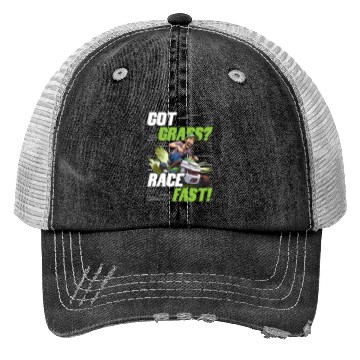 Discover Lawn Mower Racing Got Grass Race Fast Trucker Hats