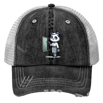 Discover Cute Panda Teacher Trucker Hats