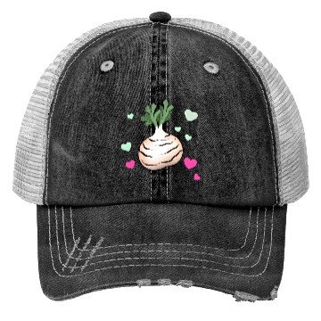 Discover Turnip Love Valentine's Day Hearts Trucker Hats