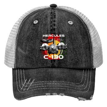 Discover C-130 Hercules Military Aircraft Trucker Hats