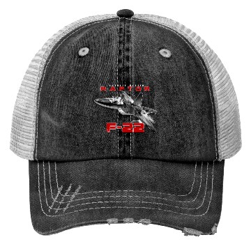 Discover F-22 Raptor Fighterjet Us Air Force Warbird Trucker Hats