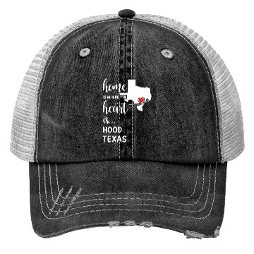 Discover Hood County Texas Is Where My Heart Is Gift Trucker Hats