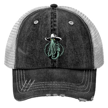 Discover Weird Wild West - Cthulhu Cowboy Trucker Hats