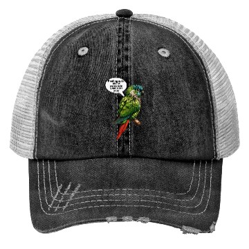 Discover Funny Green Cheeked Conure Cute Conure Parrot Trucker Hats