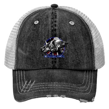 Discover Harrier Jump Jet Royal Air Force Fighterjet Trucker Hats