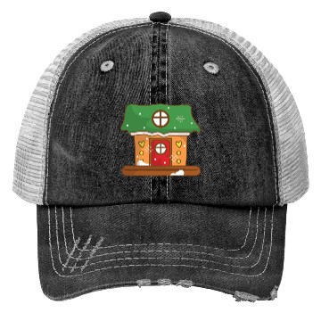 Discover Green Gingerbread house Trucker Hats