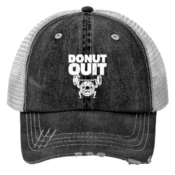 Discover Fitness Donut Funny Donut Gym Trucker Hats
