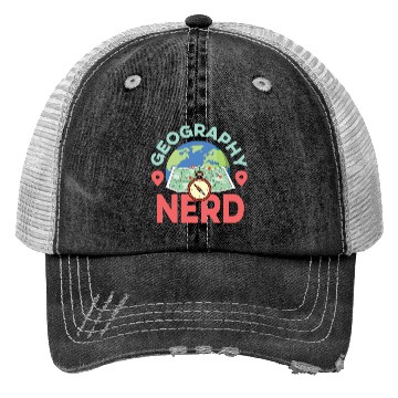 Discover Geography Nerd History Professor Gift Trucker Hats