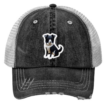 Discover Origami Border Collie Trucker Hats