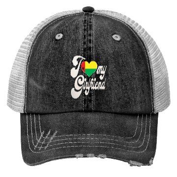 Discover GBI Love My Bissau Guinean Girlfriend Trucker Hats