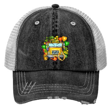Discover School Bus Trucker Hats