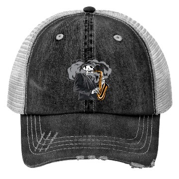 Discover Death Song Saxophonist Gift Trucker Hats