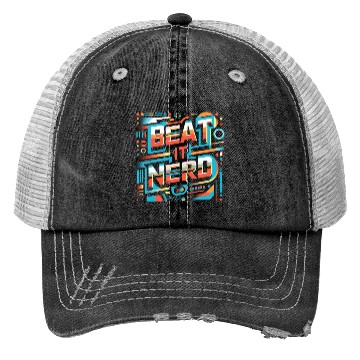 Discover Beat it Nerd 11 Trucker Hats
