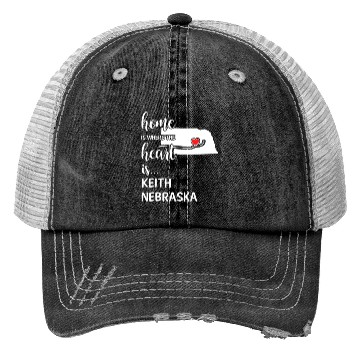 Discover Keith County Nebraska Is Where My Heart Is Gift Trucker Hats