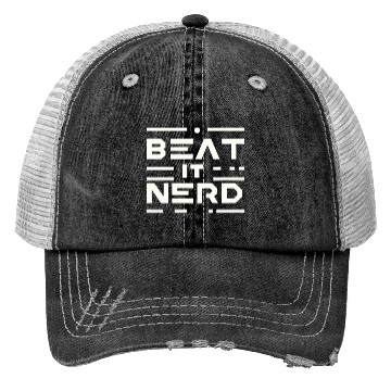 Discover Beat it Nerd 16 Trucker Hats